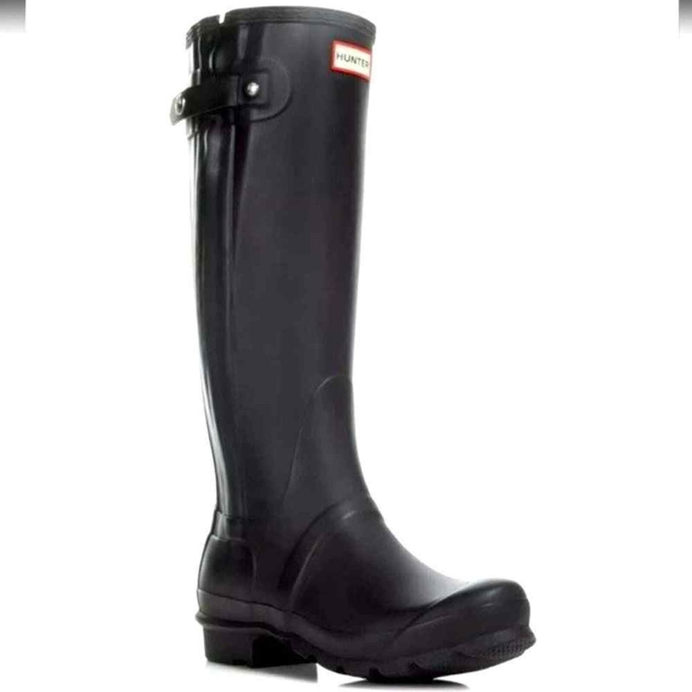 Hunter Women's Original Slim Zip Wellington Rain Boots Size 6 Like New